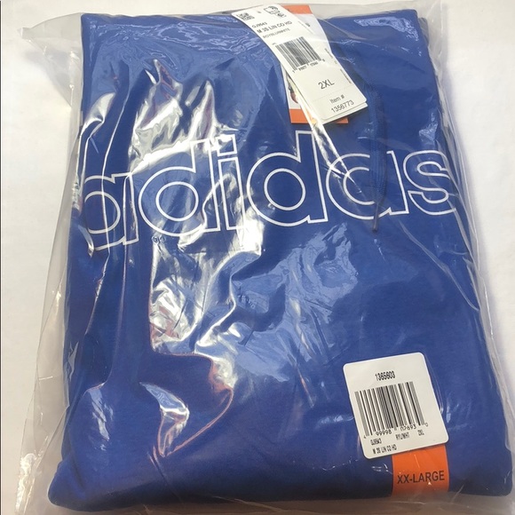 New Adidas Men's Fleece Pullover 3 Stripes Hoodie - Picture 13 of 16